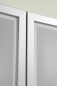 Preview: Glastüren-Büroschrank mit Silberrahmen