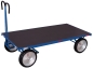 Preview: Handpritschenwagen 1000 kg Traglast, 1600 x 800 mm Vollgummibereifung, RAL 5010 enizanblau