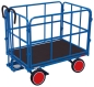 Preview: Handpritschenwagen mit 4 Gittern - 940 x 640 mm - VG - 700 kg - blau