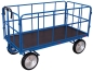 Preview: Handpritschenwagen mit 4 Gittern - 1140 x 740 mm - VG - 1000 kg - blau