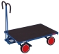 Preview: Handpritschenwagen 1200 x 800 mm Vollgummibereifung, RAL 5010 enizanblau