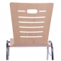 Preview: Holzschalenstühle - Titan Besucherstühle mit Designfräsung