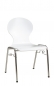 Preview: Holzschalenstühle stapelbar Modell Arche weiß