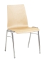 Preview: Holzschalenstühle inkl. Stuhlverbinder Modell Carpo