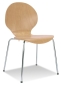Preview: Holzschalenstühle - Komfort Besucherstühle hier bei fintabo®