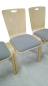 Preview: Holzstühle Typ K2 mit Sitzpolster - Verbindbare Besucherstühle mit Griffloch