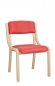 Preview: Holzstühle - Besucherstühle Modell Radek, Bezug rot