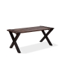 Preview: Old Country Holztisch mit X-Gestell 220 x 80 cm (L x T)