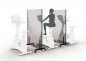 Mobile Preview: Hygienewand 1,8 x 1,8 m (B x H) z.B. im Fitnessstudio