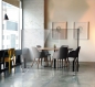 Preview: Acrylglas Schutz Trennwand mit Rollen 1,8 x 1,6 m (B x H) für ihre Kantine, Cafe, Restaurant, Empfangsbereich uvm.