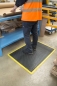Preview: Industriematte (0,9 m x 1,2 m) Arbeitsplatzmatte mit gelben Randstreifen (an der Maschine)