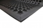 Preview: Industriematte gelocht 0,8 m x 1,2 m schwarz (mit Schräger Umrandung)