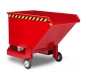 Preview: Kippbehälter mit Rollen 1000 dm³ 600 kg Traglast KBC60 rot