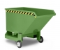 Preview: Kippbehälter mit Rollen 1000 dm³ 600 kg Traglast KBC60 grün