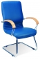 Preview: Freischwinger blau (Konferenzstühle Big Ben)