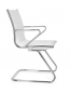Preview: Konferenzstuhl Modell Corel Büro Freischwinger weiß (Seitenansicht)