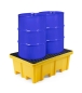 Preview: Kunststoff-Auffangwanne für 2 x 200 Liter Fässer