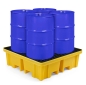 Preview: Kunststoff-Auffangwanne für 4 x 200 Liter Fässer