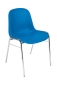 Preview: Kunststoffschalenstühle blau -  Stuhlmodell Kraft