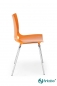 Mobile Preview: Kunststoffschalenstühle Modell Event (Seitenansicht) orange