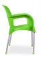 Preview: Grüne Kunststoffstühle für Innen- u. Außenbereiche