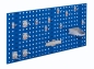 Preview: Lochplattenwand Set 1000 x 450 mm | System Typ 1 RAL 5010 enzianblau