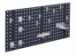 Preview: Lochplattenwand Set 1000 x 450 mm | System Typ 1 RAL 7016 anthrazitgrau