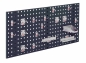 Preview: Lochplattenwand Set 1000 x 450 mm | System Typ 6 RAL 7016 anthrazitgrau