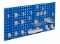 Preview: Lochplattenwand Set 1000 x 450 mm | System Typ 7 RAL 5010 enzianblau