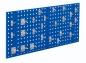 Preview: Lochplattenwand Set 1000 x 450 mm | System Typ 8 RAL 5010 enzianblau