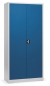 Preview: Materialschrank - Metall-Flügeltürenschrank Tera mit blauen Türen 500 mm tief