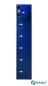 Preview: Verbindbarer Wertfachschrank Max mit sechs Abteilen in blau
