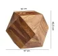 Preview: Breite: 57 cm - Höhe: 42,5 cm - Tiefe: 57 cm - Ablagefläche (BxT): 30 x 30 cm.