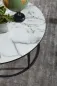 Preview: Couchtisch Rund 80x40x80 cm Marmor Optik Preview: Couchtisch Rund 80x40x80 cm Marmor Optik