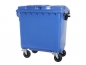 Preview: Großmüllbehälter 770 Liter - Großer Müllbehälter rollbar blau
