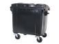 Preview: Müllcontainer 1100 Liter - Rollbarer Müllbehälter anthrazit