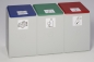 Preview: Mülltrennsystem 3 fach - Kunststoff Wertstoffsammler