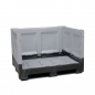 Preview: Faltbare Palettenbox - Palettenbehälter 1200 x 1000 mm (Seite geklappt)