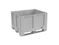 Preview: Palettenbox 1200 x 1000 mm (L x B) Palettenbehälter mit Kufen