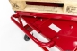 Preview: Multifunktionaler Palettenwagen als Tischwagen mit Drehplattform rot