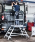 Preview: Rollbare Podestreppe für Werkstatt und Industrie