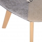 Preview: Polsterstühle - Nino Esstischstühle mit Leinenbezug grau-khaki (Sitz)