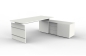 Preview: Schreibtisch mit Sideboardschrank auch für Großraumbüros