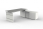 Mobile Preview: Günstiger Schreibtisch mit Sideboardschrank