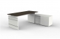 Mobile Preview: Schreibtisch mit Sideboardschrank (Platte wählbar)
