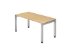 Preview: Höhenverstellbarer Schreibtisch, 160 x 80 cm, Typ J160, ahorn