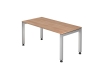 Preview: Höhenverstellbarer Schreibtisch, 160 x 80 cm, Typ J160, asteiche