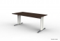 Preview: Büro Schreibtisch, Tischplatte wenge 180 x 80 cm