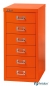 Preview: Büro-Schubladenschrank orange