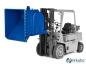 Preview: Schwerlast Kippbehälter für Stapler - Kippcontainer blau